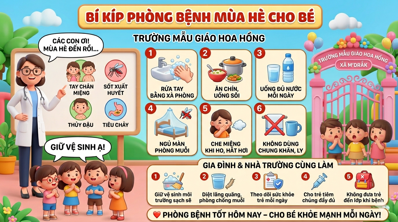 PHÒNG CHỐNG BỆNH MÙA HÈ CHO TRẺ PHÒNG CHỐNG BỆNH MÙA HÈ CHO TRẺ